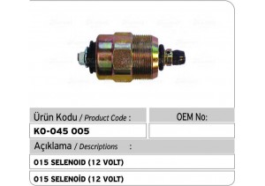 015 Selenoid (12 Volt)